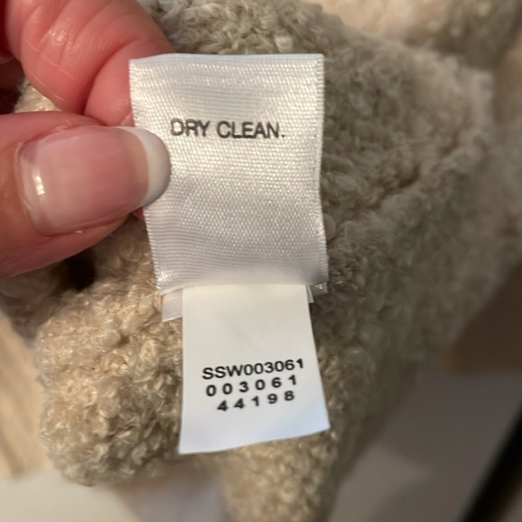 PUREJILL J.JILL OVERSIZED OATMEAL 28% FIZZY WOOL PULLOVER SWEATER SIZE MEDIUM - Picture 5 of 7